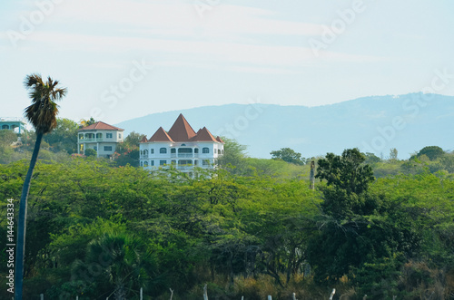 A house in the distance