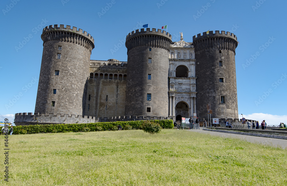 New Castle or Castel Nuovo in Naples, Italy