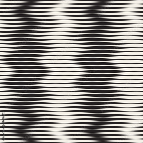 Wavy stripes vector seamless pattern. Retro wavy engraving texture. Geometric zigzag lines design...