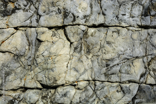 Large and small cracks in the rocks