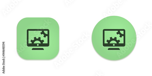 Vector Green Web Buttons