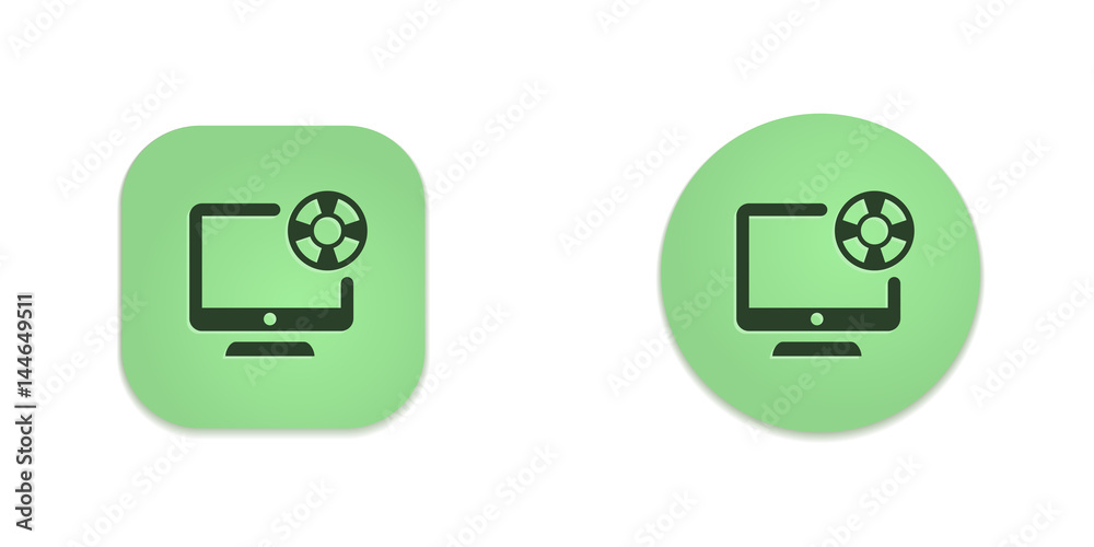 Vector Green Web Buttons Vector Green Web Buttons
