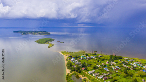Photos Aerial view on Pskov Lake and Talabski Islands