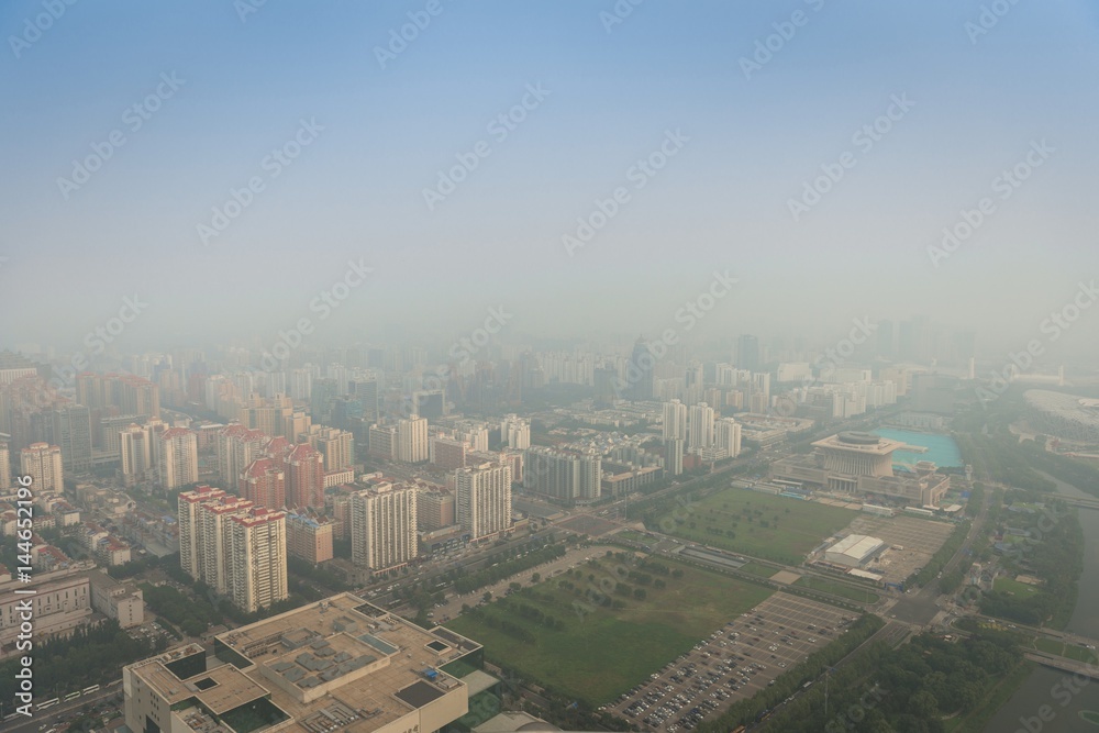 Obraz premium Heavy Smog in Beijing