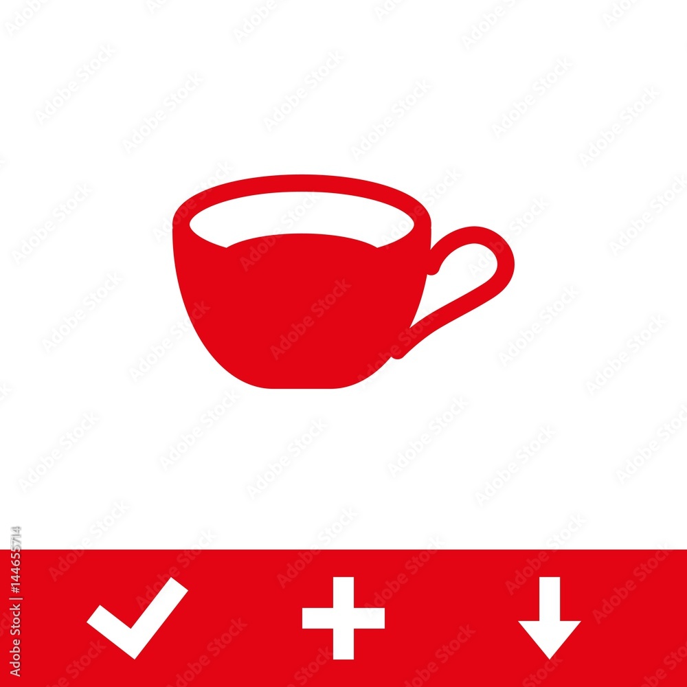 Cup icon stock vector illustration flat design Cup icon stock vector illustration flat design