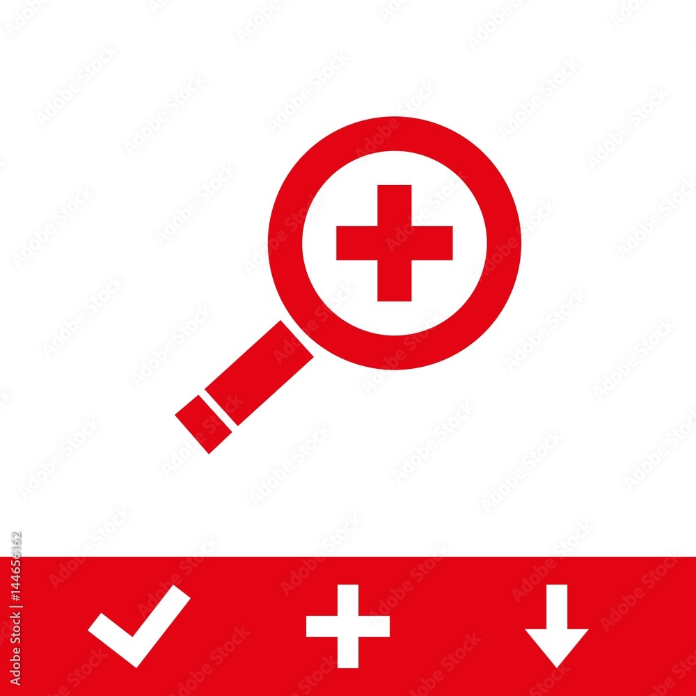 Obraz premium search icon stock vector illustration flat design