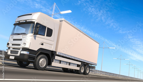 Commercial Truck on the Road