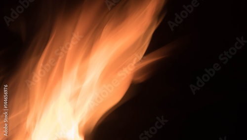 Flames with Black Background