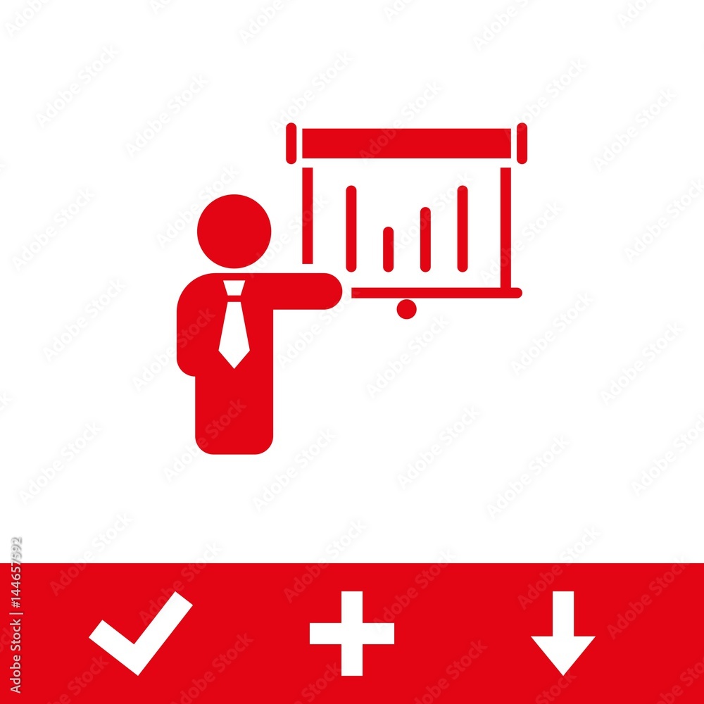 Man icon stock vector illustration flat design
