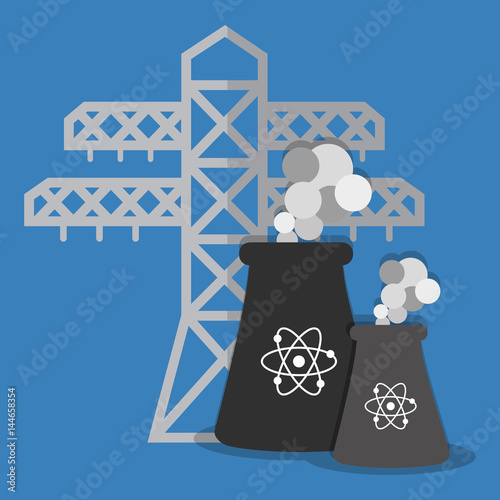 nuclear plant icon image vector illustration design