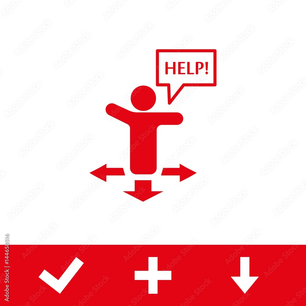 help icon stock vector illustration flat design help icon stock vector illustration flat design