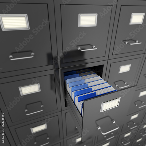 File cabinet wall