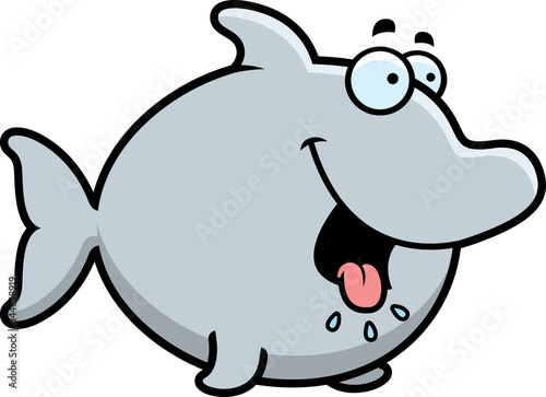 Hungry Cartoon Dolphin