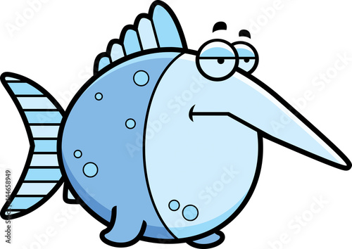 Bored Cartoon Swordfish