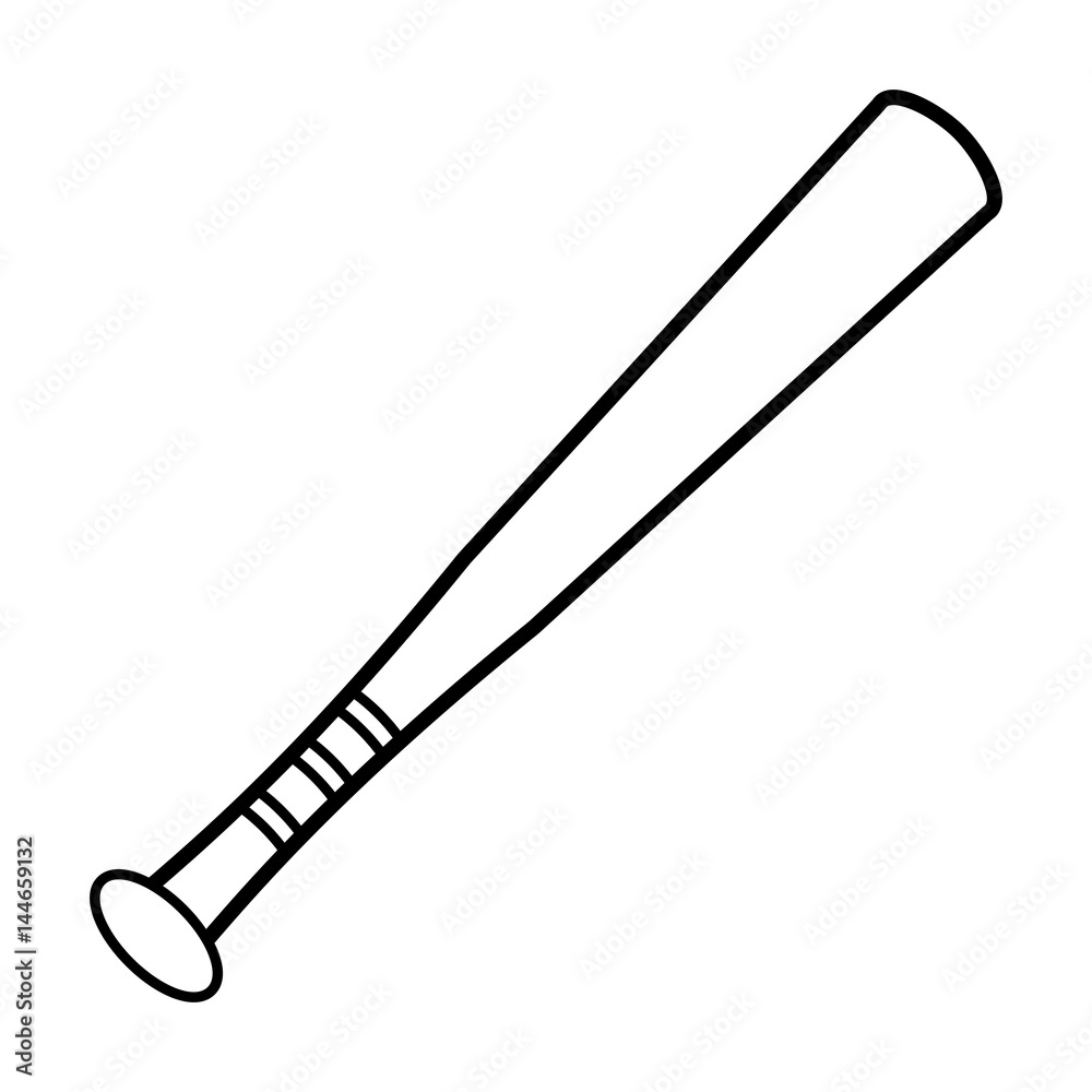 bat baseball equipment play outline vector illustration eps 10 bat baseball equipment play outline vector illustration eps 10