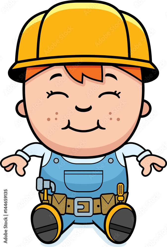 Builder Child Sitting