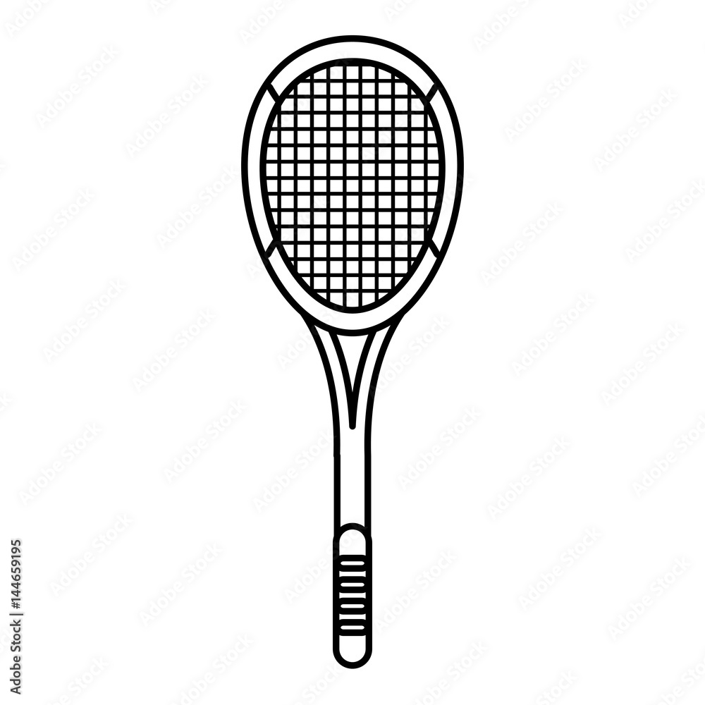 tennis racket equipment image outline vector illustration eps 10 tennis racket equipment image outline vector illustration eps 10