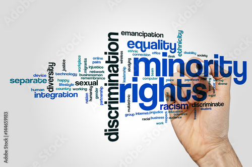 Minority rights word cloud