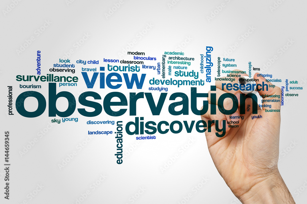 Observation word cloud Observation word cloud
