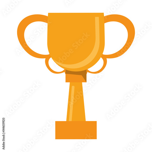 trophy winner award golden vector illustration eps 10
