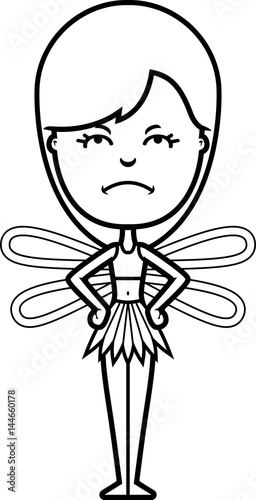 Angry Cartoon Teen Fairy