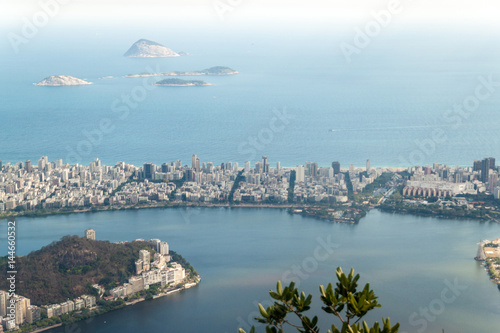 Aerial view of Rio de Janeiro, Ipanema neighborhood, Brazil