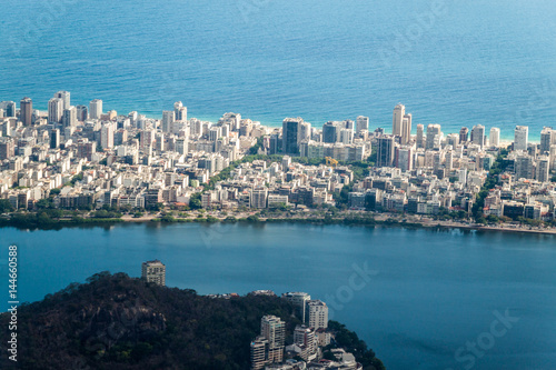 Aerial view of Rio de Janeiro  Ipanema quarter  Brazil