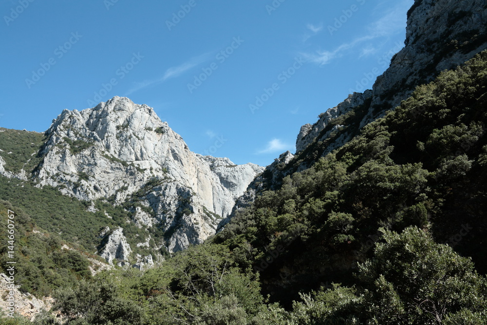 Gorges de Galamus dans les Corbières, Occitanie dans le sud de la France