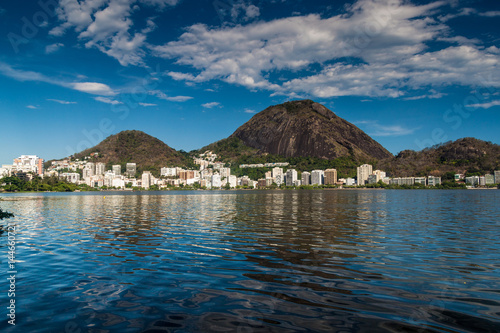 Lagoon Rodrigo de Freitas in Rio de Janeiro, Brazil