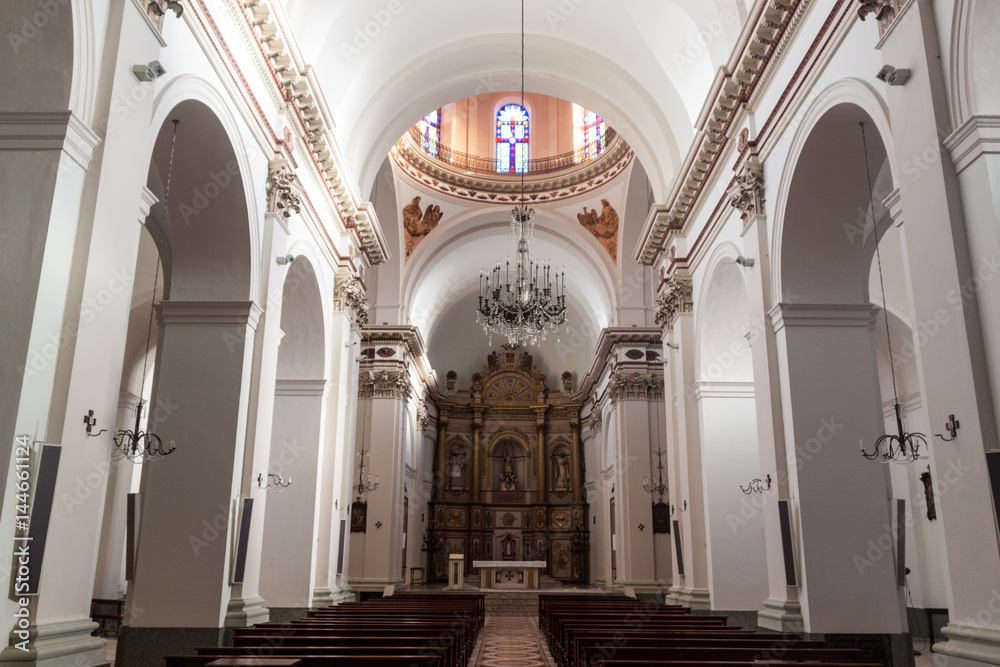  Interior of Cathedral of Our Lady of Mercy in Mercedes, Uruguay