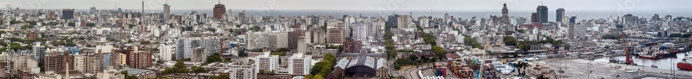 Aerial view of Montevideo, Uruguay