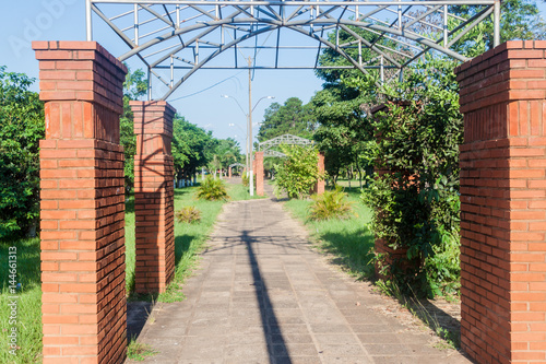 Park in Coronel Bogado town, Paraguay