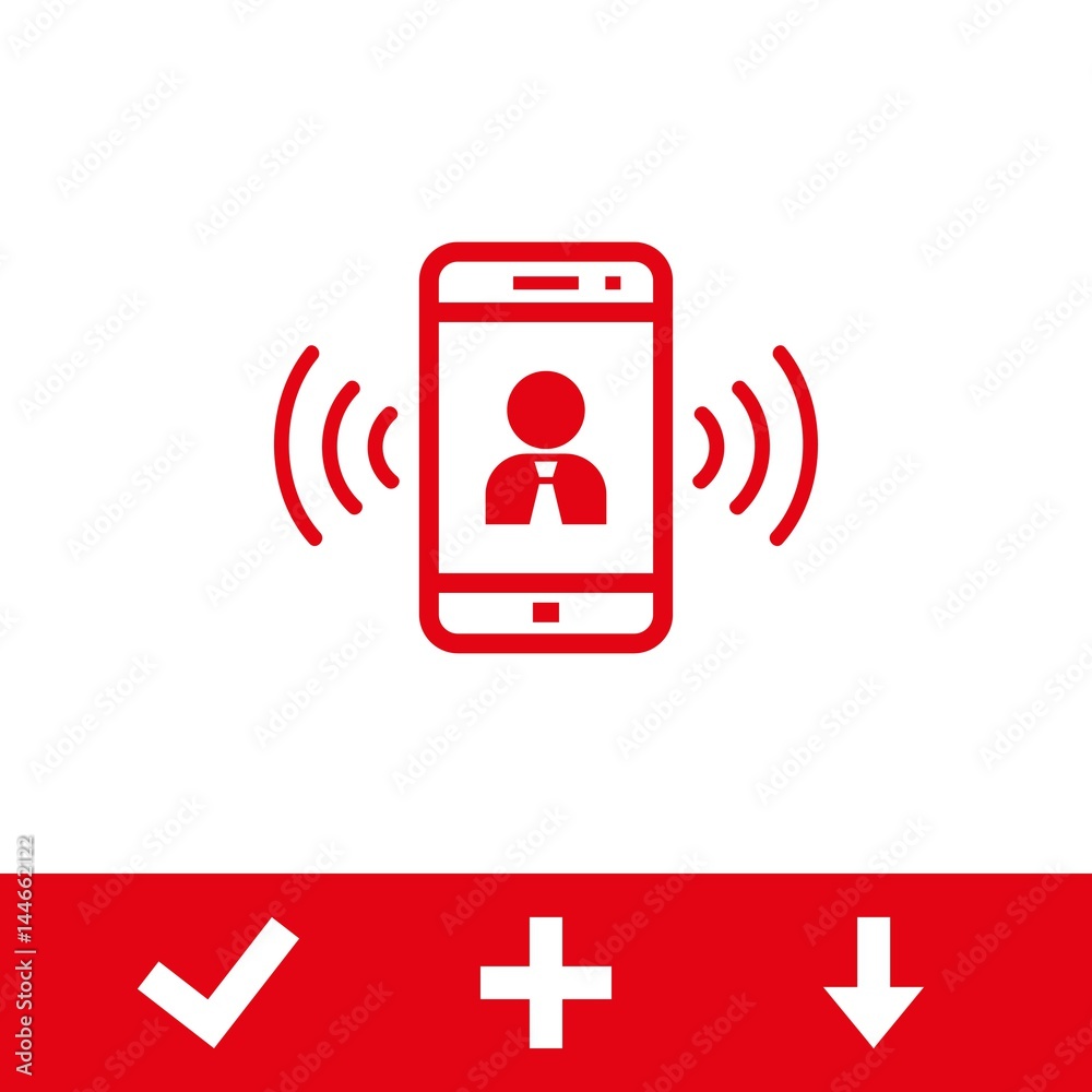 phone icon stock vector illustration flat design