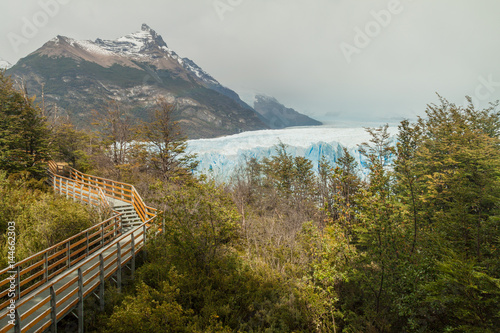 Fototapeta Naklejka Na Ścianę i Meble -  Boardwalks around Perito Moreno glacier, Patagonia, Argentina