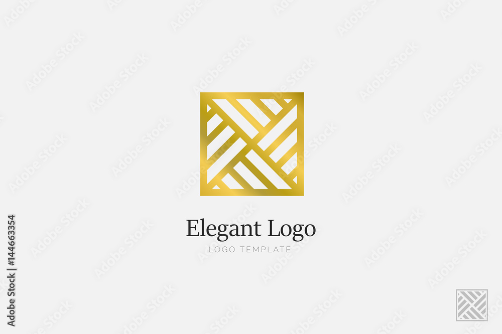 Minimalistic Elegant Logo. Luxury emblem template Minimalistic Elegant Logo. Luxury emblem template