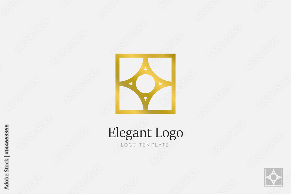 Minimalistic Elegant Logo. Luxury emblem template Minimalistic Elegant Logo. Luxury emblem template