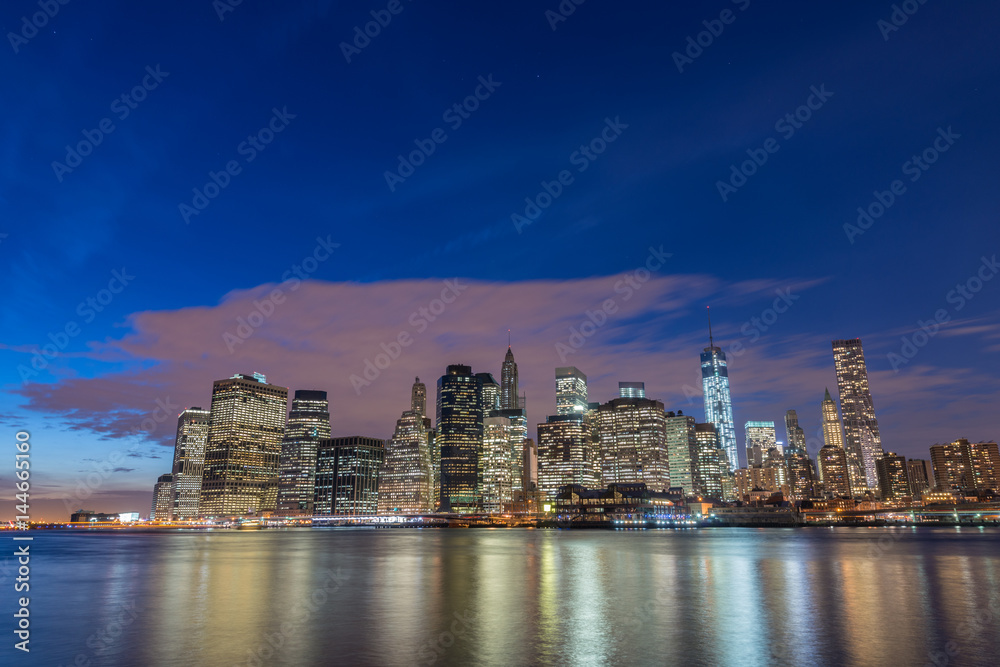 View of lower Manhattan from Brooklyn