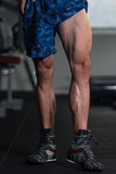 Close-Up of Man Legs Ready For Competitive Sport