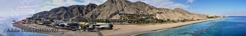 Panoramic view from top of underwater observatory. Eilat. © Viacheslav