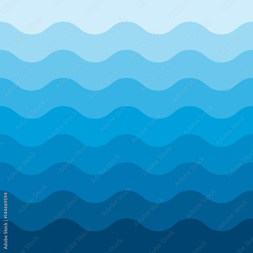 Abstract blue wave pattern background