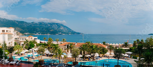 Hotel Splendid in Budva, Montenegro. A chic hotel for the rich in the Balkans, the Adriatic Sea.