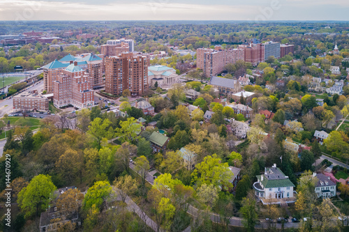 Aerial view of Tuscany-Canterbury  in Baltimore  Maryland.