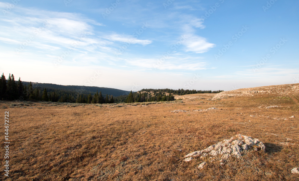 Sunrise over Lost Water Canyon Ridge in the Pryor Mountains of Wyoming USA Sunrise over Lost Water Canyon Ridge in the Pryor Mountains of Wyoming USA