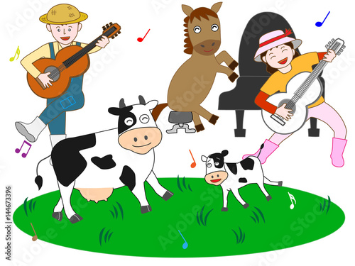 牧場のコンサート