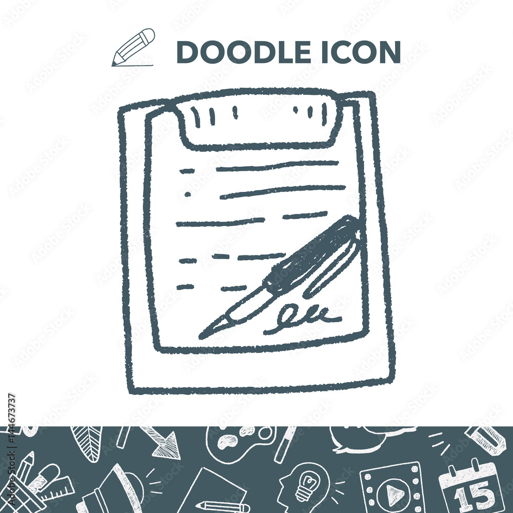 Fototapeta premium doodle document