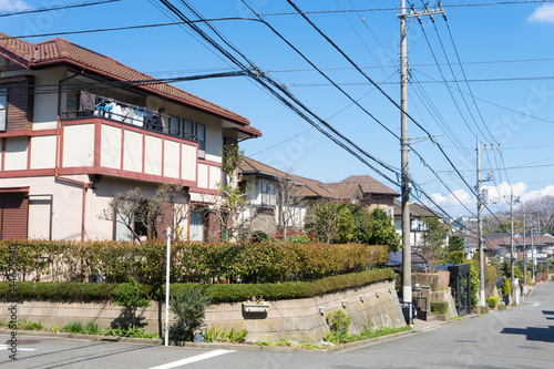 Fototapeta Naklejka Na Ścianę i Meble -  日本の住宅街の風景 2