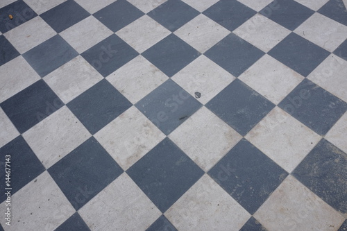 Checkered floor 