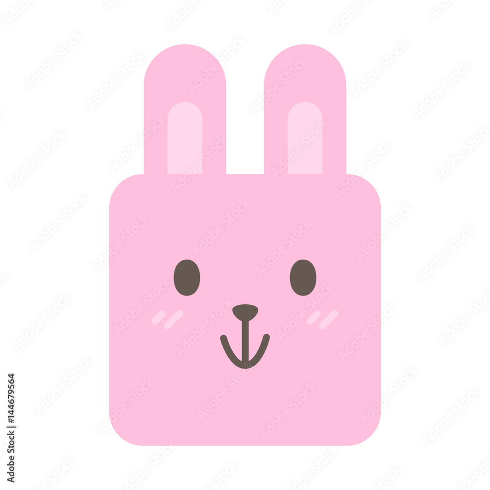Cute round rabbit face zodiac cartoon Cute round rabbit face zodiac cartoon