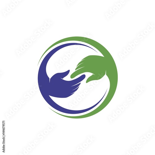  abstract care logo design