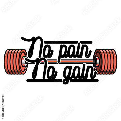 Color vintage gym emblem